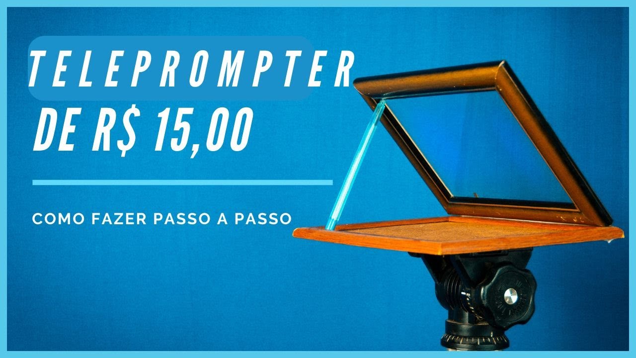 Como Fazer Um Teleprompter De Até R$15,00 Com o Que Você Tem em Casa