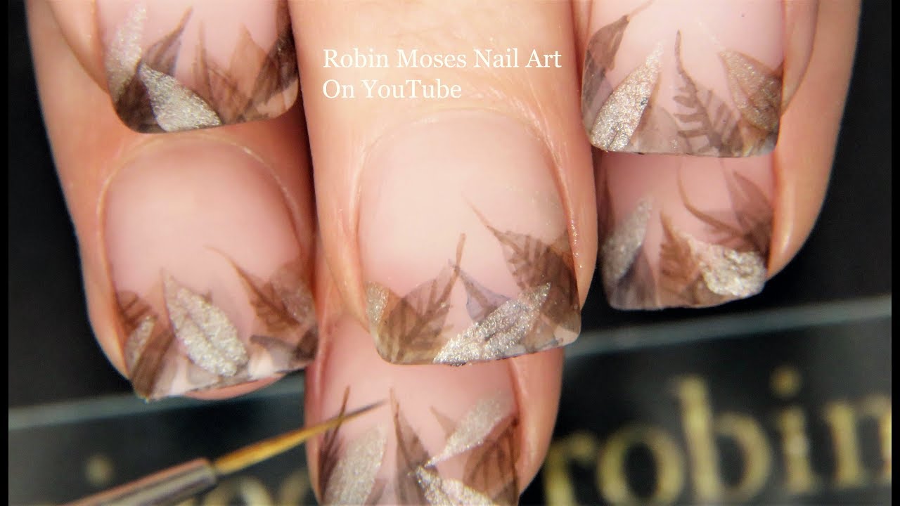 Minimalism Nail Art Using Basic Products | Sheer Matte Fall Leaf Nails