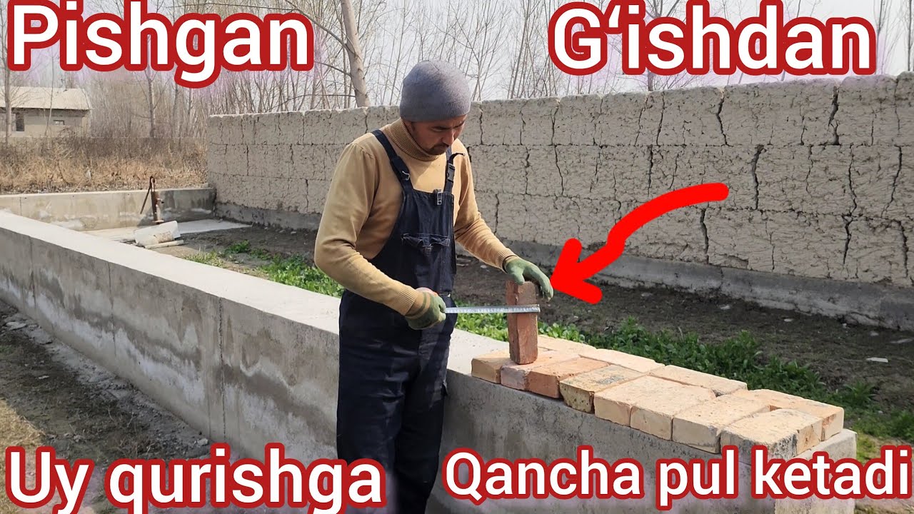 Pishiq g‘ishtdan uy qurish 2026 – Sizga qanchaga tushadi? To‘liq hisob!