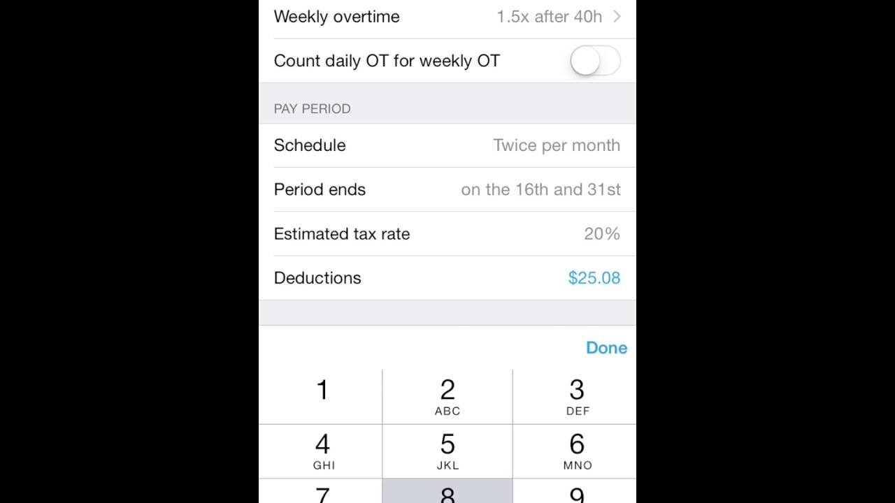 HoursTracker Guided Tour • Edit or Add Jobs
