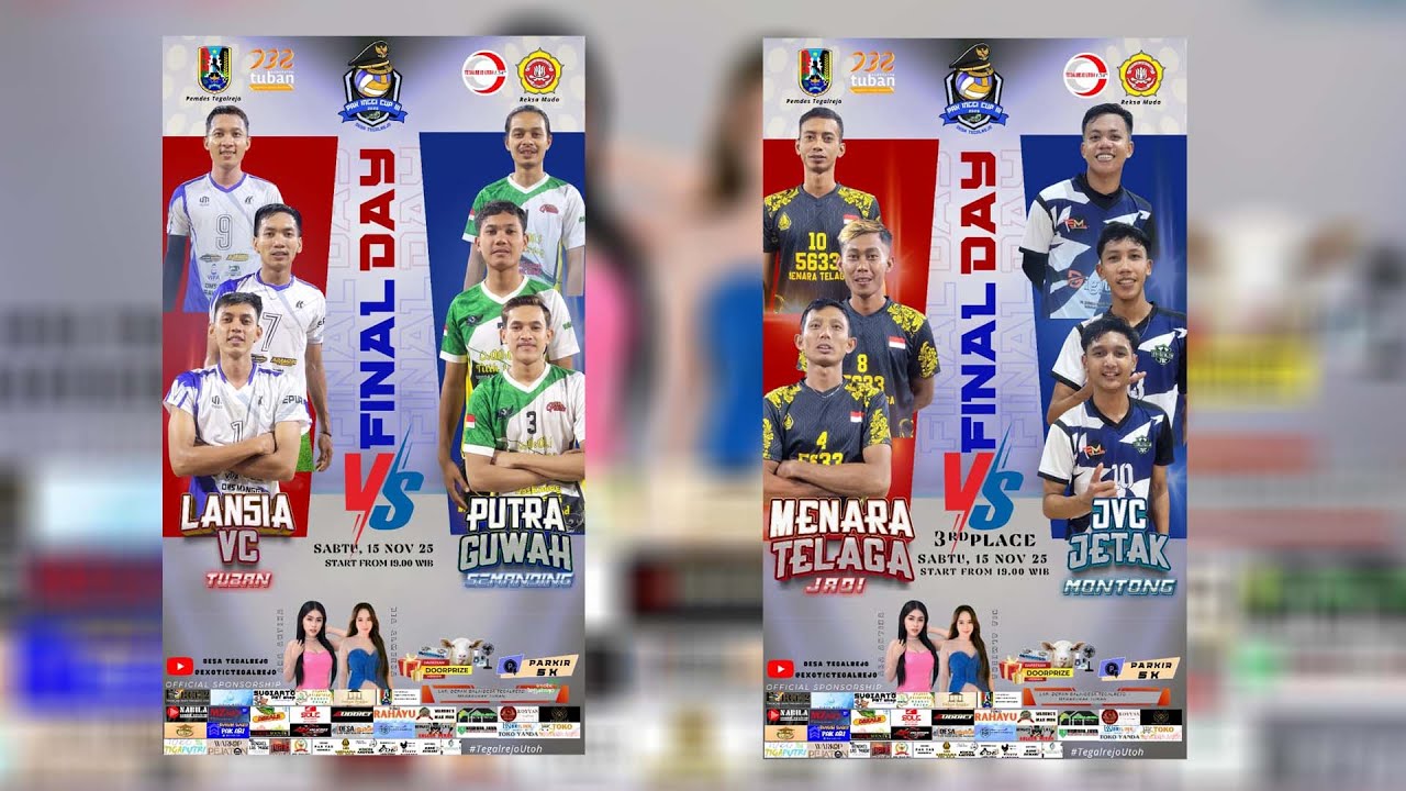 FINAL DAY PERTANDINGAN BOLA VOLLY PAK INGGI CUP III 2025 DESA TEGAL REJO
