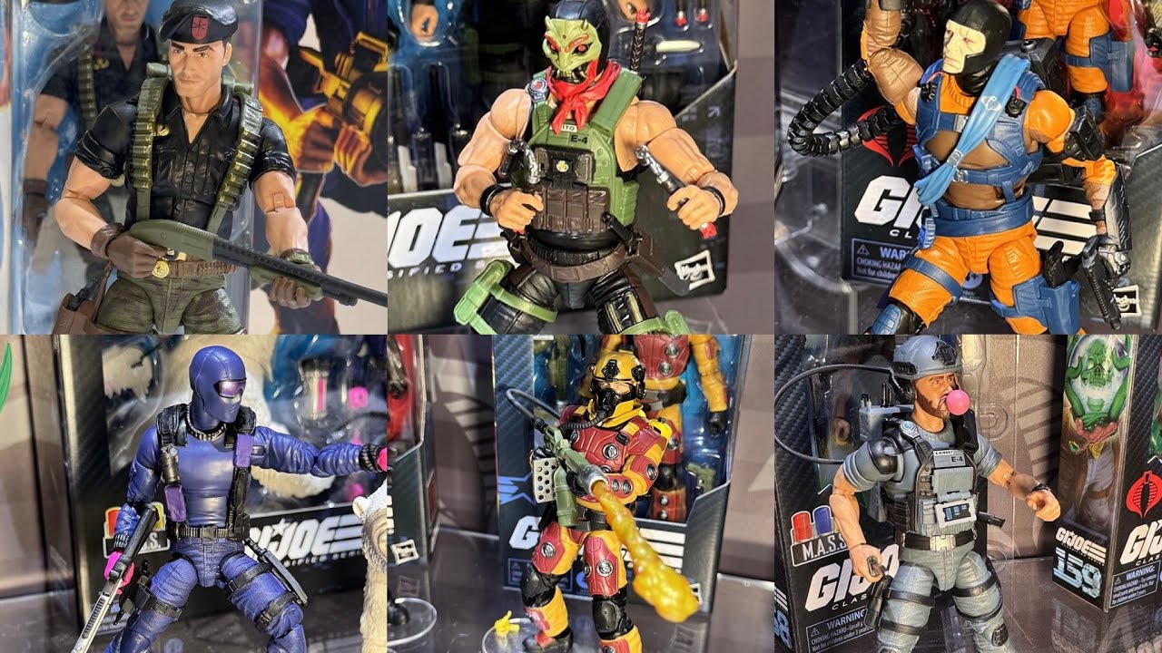 New GiJoe Classified action figures more reveals on on display at Toy Fair