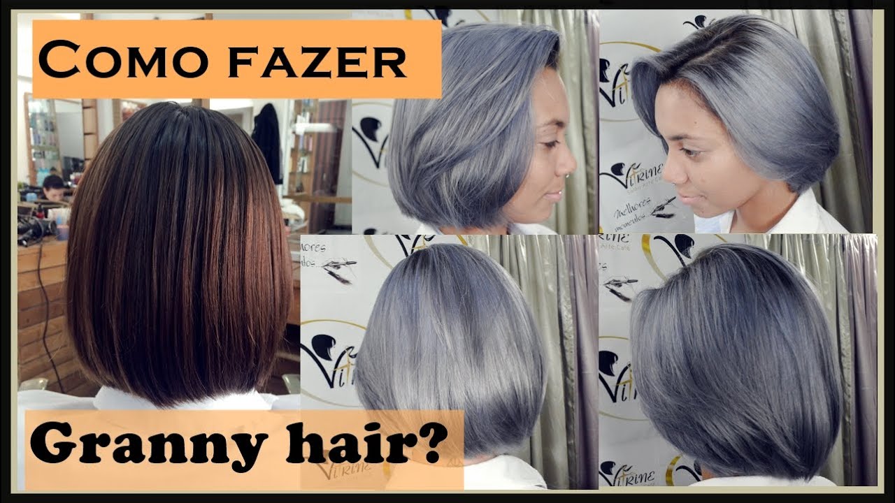 Como fazer loiro super cinza! Passo a passo blond Granny hair.