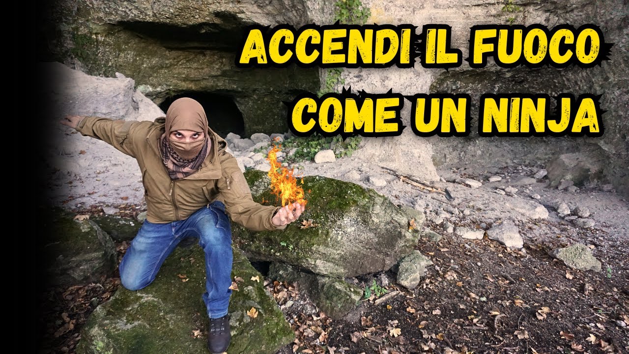 Accendi il FUOCO come un NINJA! 🥷🔥 #fuoco #sopravvivenza #survival #ninja #ninjutsu #prepping