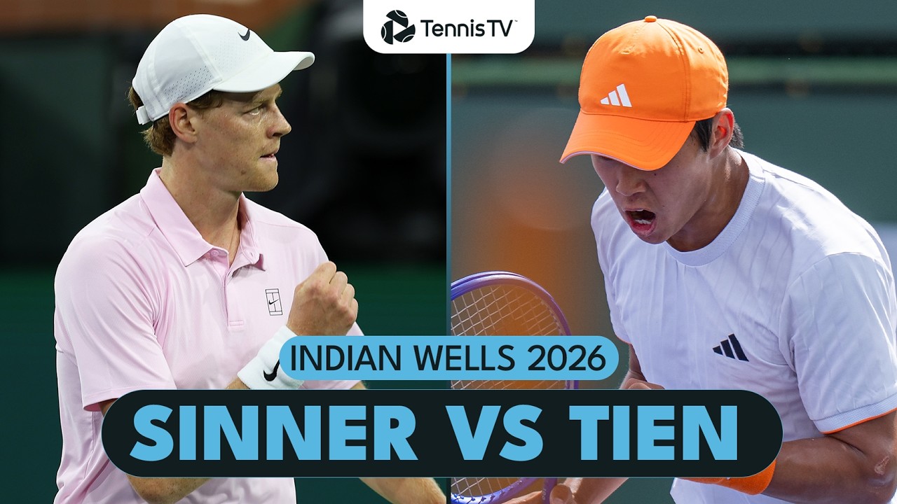 Jannik Sinner vs Learner Tien Indian Wells Quarter-Final Clash | 2026 Match Highlights