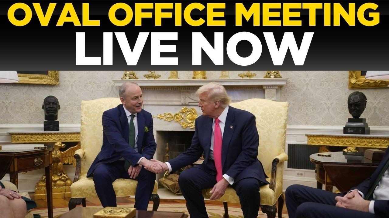 LIVE NOW: Donald Trump and Miche&aacute;l Martin hold bilateral talks at the White House