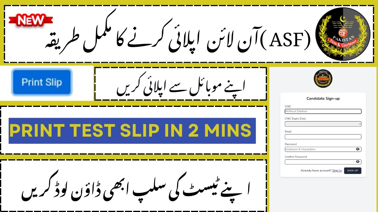 ASF Jobs 2025 Online Apply | How to Apply ASF Jobs Step by Step | ASF Complete Registration Guide