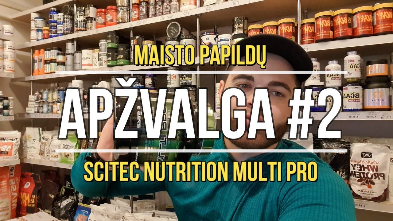 Scitec Nutrition Multi Pro Apžvalga | Vitaminai ir mineralai sportui ir ne tik | Atvirai | Papildas