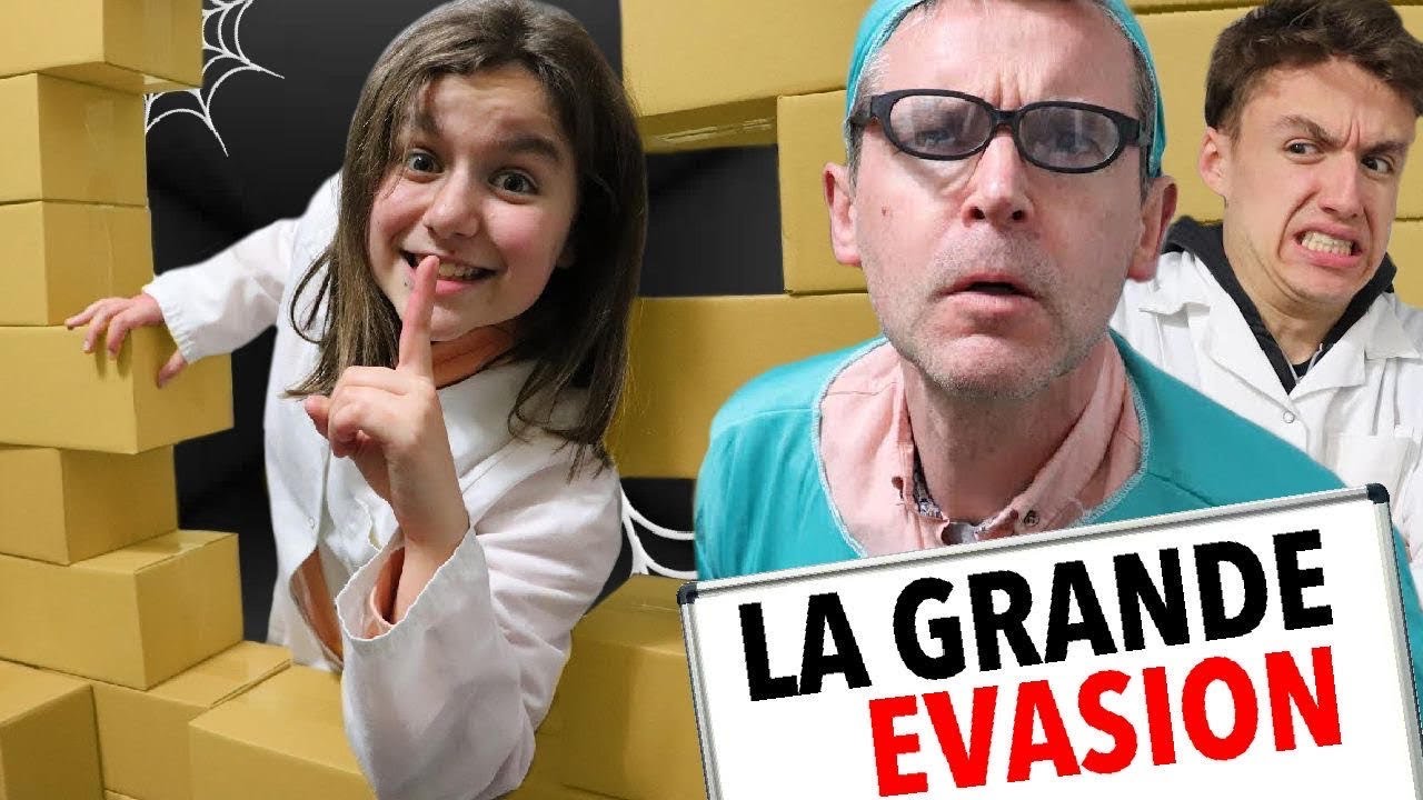 ON S'ÉVADE DE L'HOPITAL EN CARTON ! LA GRANDE ÉVASION [SKETCH]