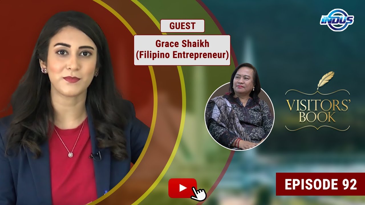 Visitors' Book | Grace Shaikh (Filipino Entrepreneur) | Episode 92 | Indus News