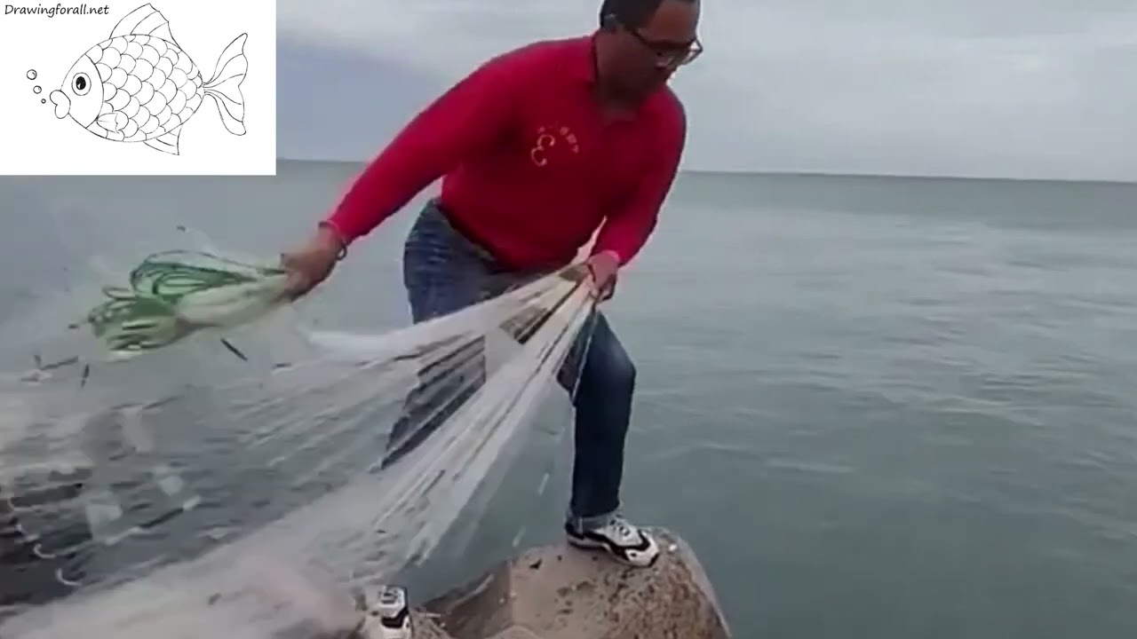 carp fishing 2023, Foldable Umbrella fishing net #fishing #fish #Cooking#long