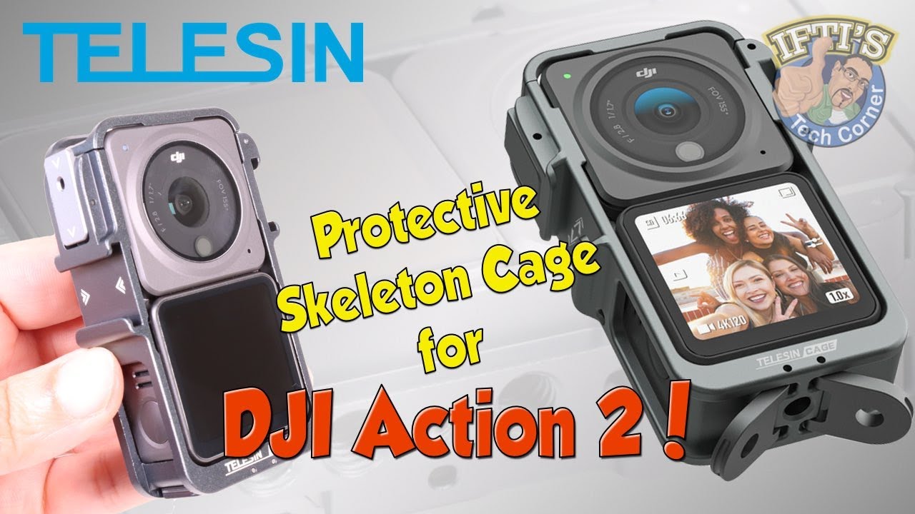 TELESIN Aluminum Protective Cage for DJI Action 2 Dual Screen & Power Combo! - REVIEW