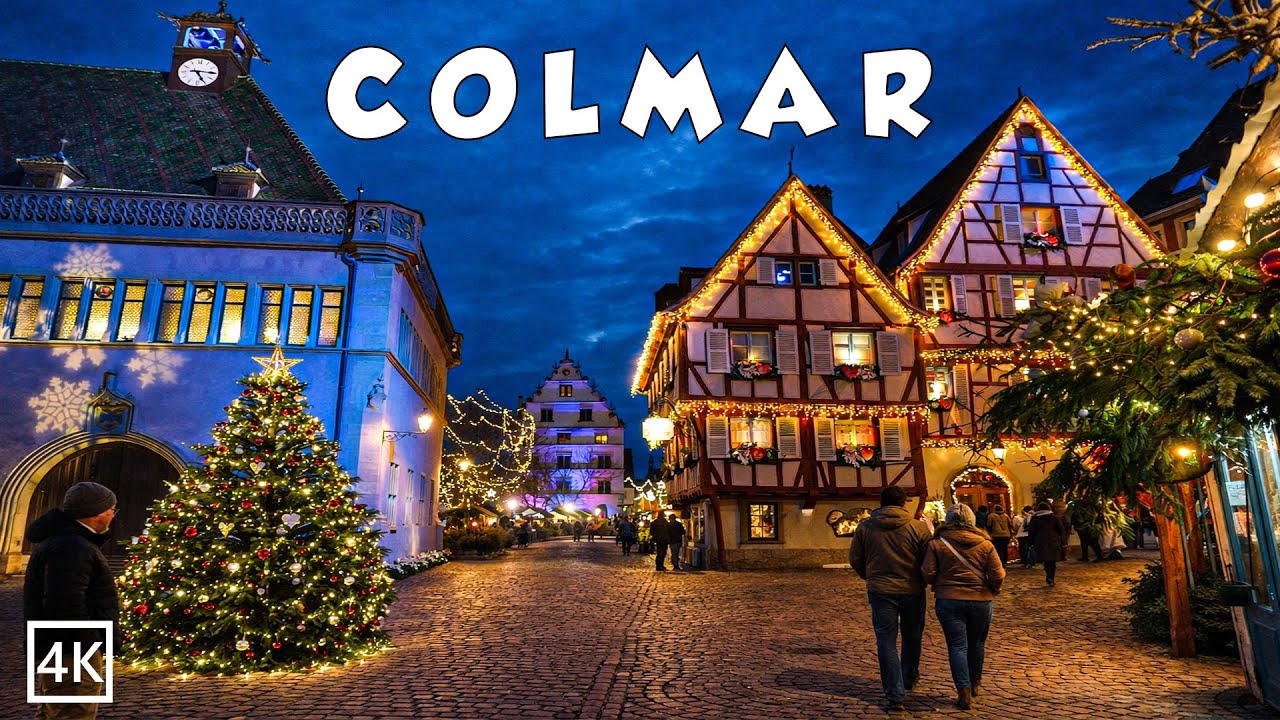 Colmar Christmas Market 🎄 Magical Evening Walk Through a Fairytale Town | France 2025 4K