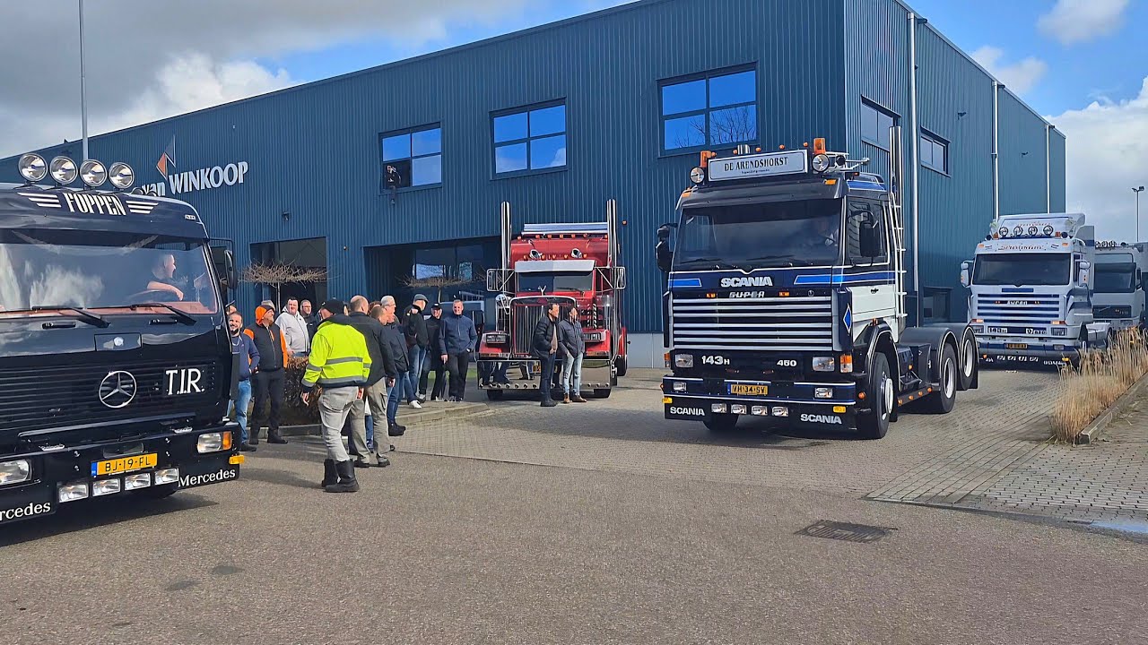 Big Oldtimer truck spring ride 2026 | 200 retrotrucks | V8 sounds | The Netherlands