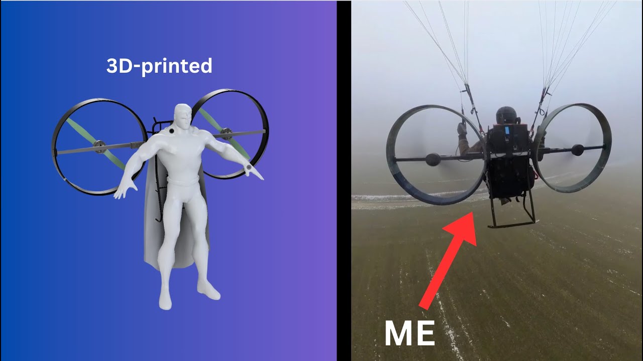I fly with two drone motors!