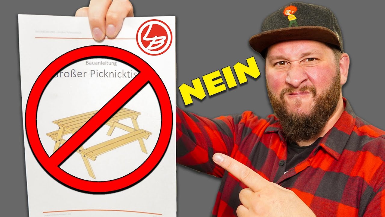 Picknicktisch für den Garten selber bauen