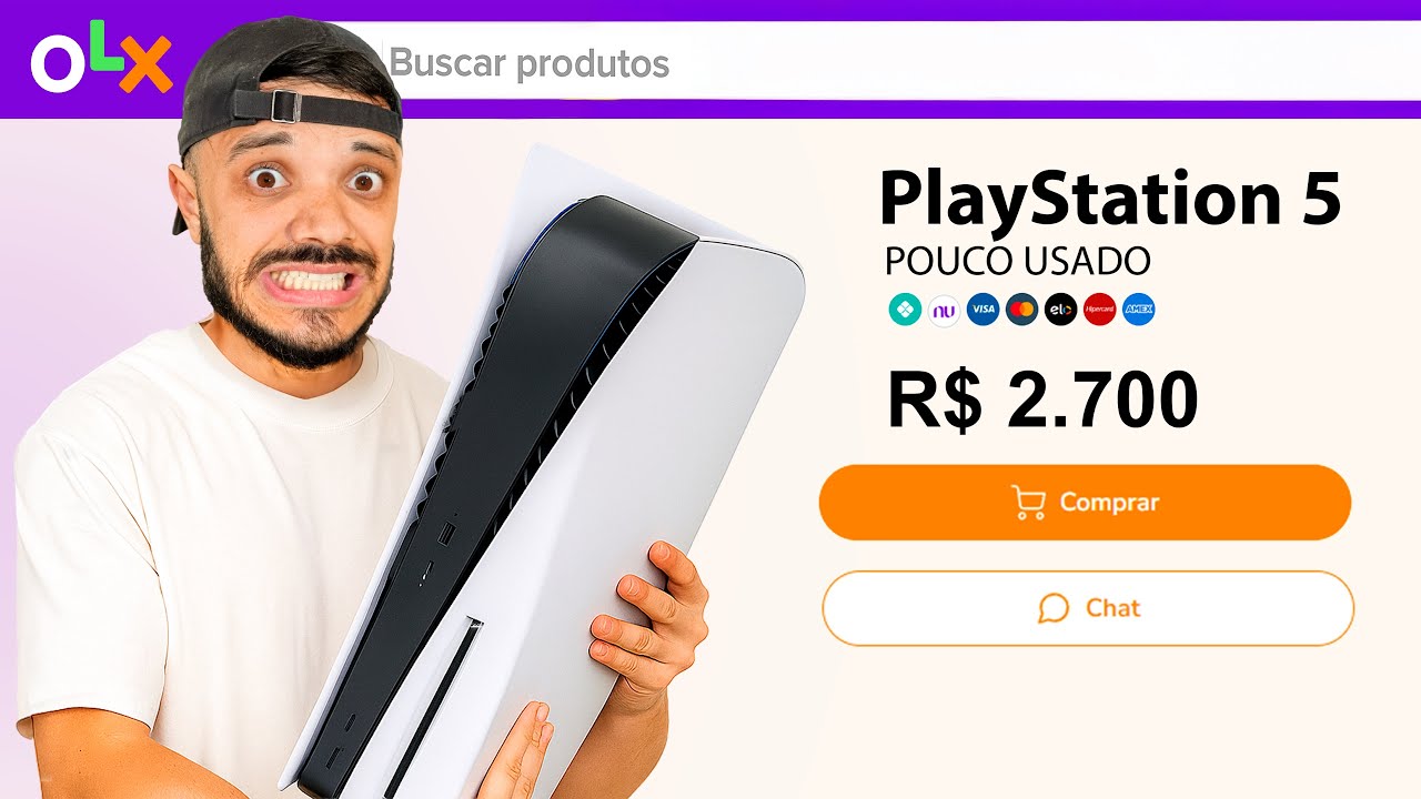 comprei um PS5 NA OLX pra ver se era golpe