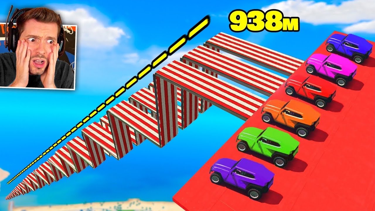 GTA V Online: (escada LENTA) CORRIDA numa ESCADA SLOW DOWN!