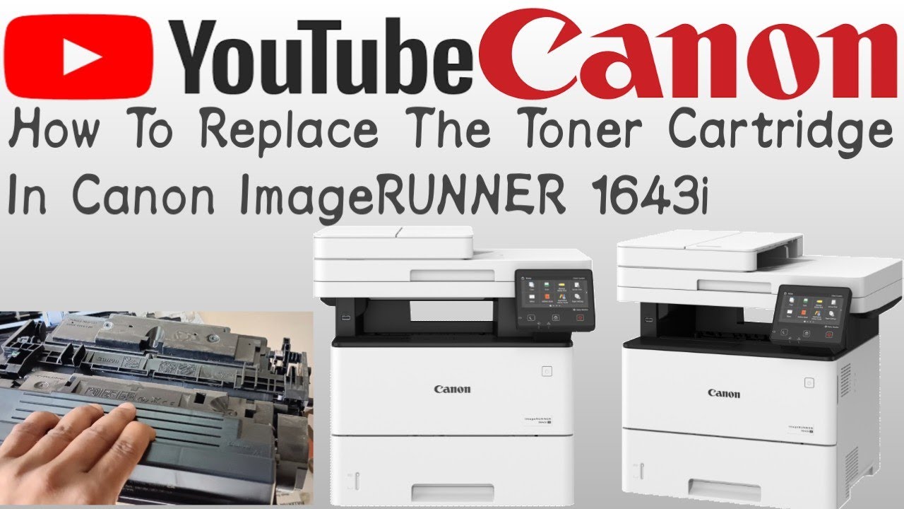 Как заменить тонер-картридж в Canon ImageRUNNER 1643i