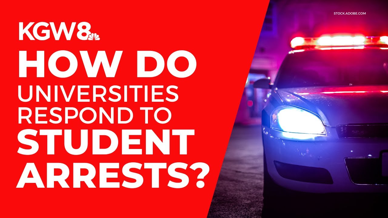 What happens when college students are arrested for off-campus behavior?