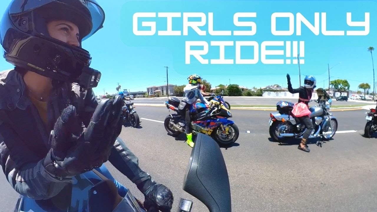 ВСЕ ДЕВУШКИ катаются в Южной Калифорнии 🦄 с S1000RR | мой самый большой женский групповой заезд