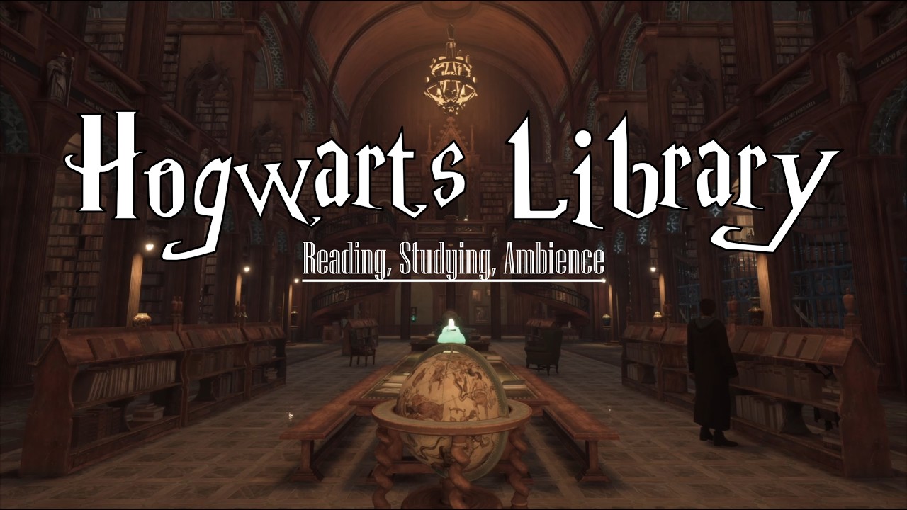 Hogwarts Library | Studying | Reading | Ambience