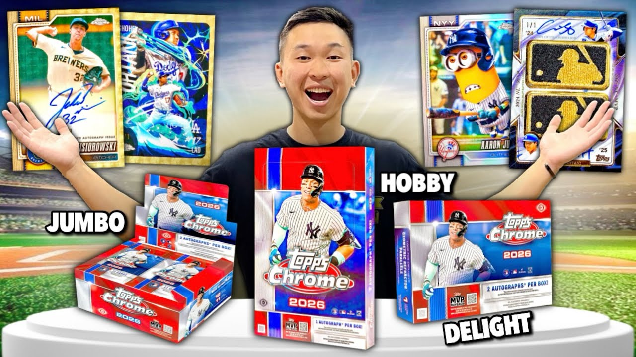 NEW 2026 TOPPS CHROME BASEBALL HAS ARRIVED (LOADED BOXES)! 😱🔥 '26 TC ⚾️ Hobby/Jumbo/Delight Review