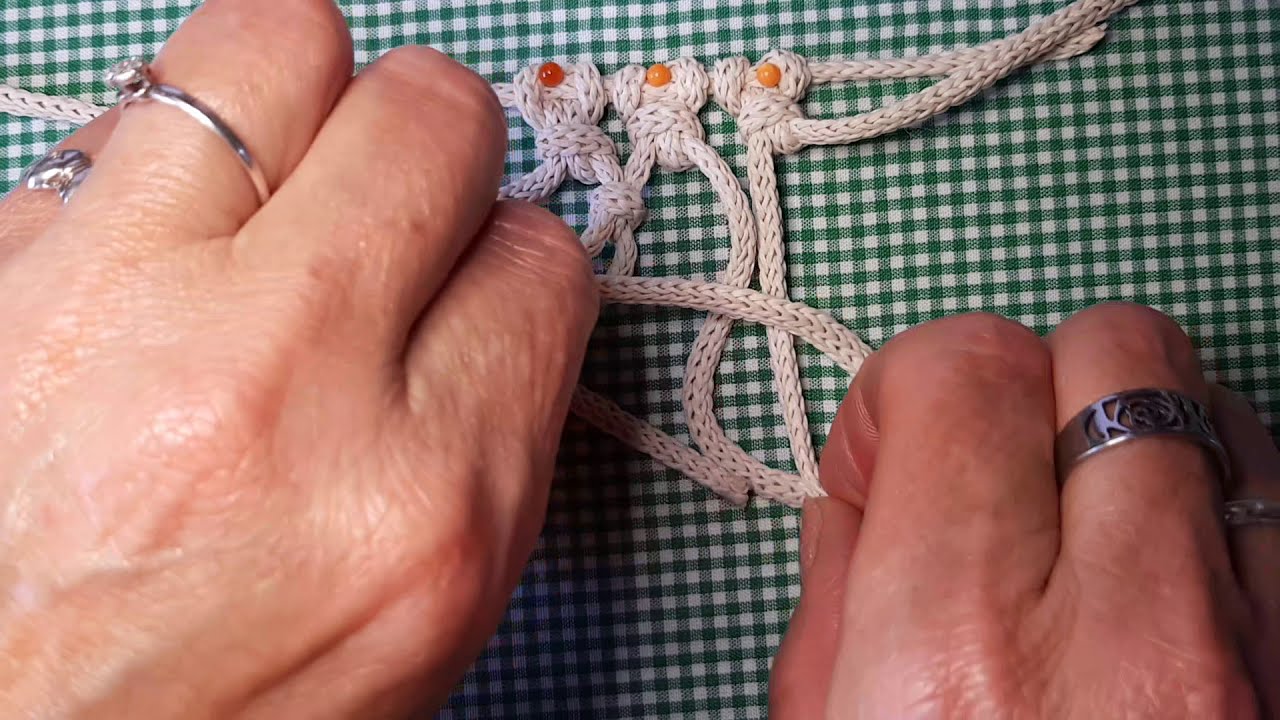 Nudo Corbata. Macramé