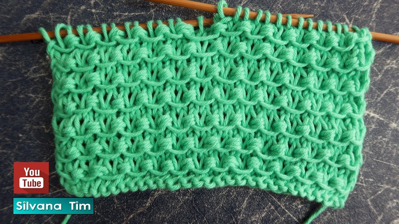 Bello y Simple Punto NUDOS tejido con dos agujas / silvana tim knitting Tricot № 722