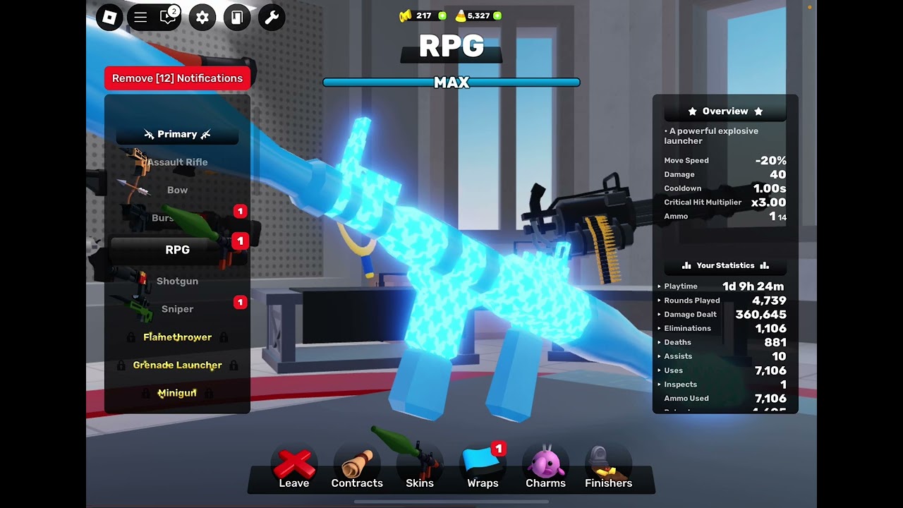 The best RPG and sniper load out(Roblox rivals)