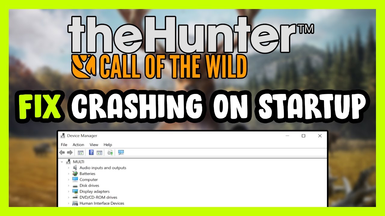 Как исправить ошибку theHunter: Call of the Wild, которая вылетает при запуске!