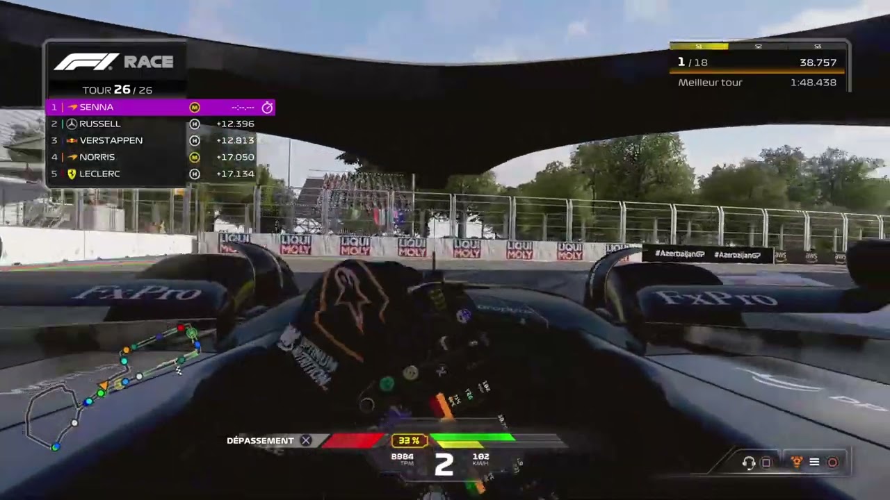 Gp F1 24 clip #azerbaijan #racing #automobile #formula1 #f124 #clips #gp