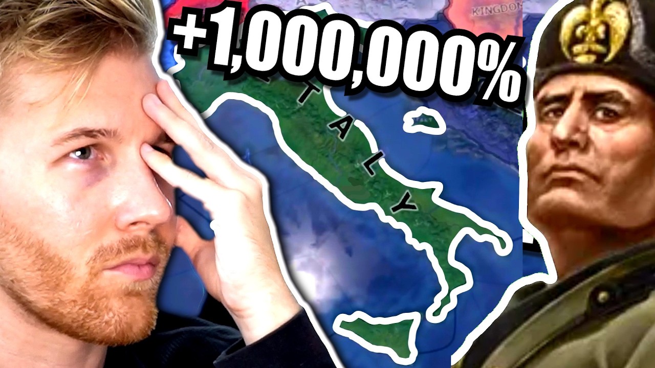 Что, если бы ИТАЛИЯ была на 1000000% могущественнее... (HOI4)