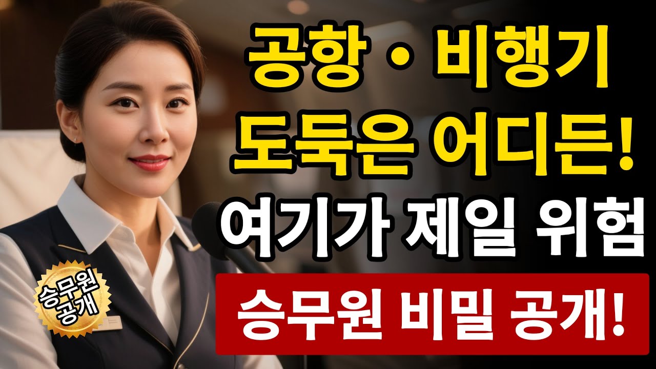 ⚠️공항/기내 소매치기, 생각보다 많습니다! 베테랑 승무원이 밝히는 '절대 안 털리는' 비밀!