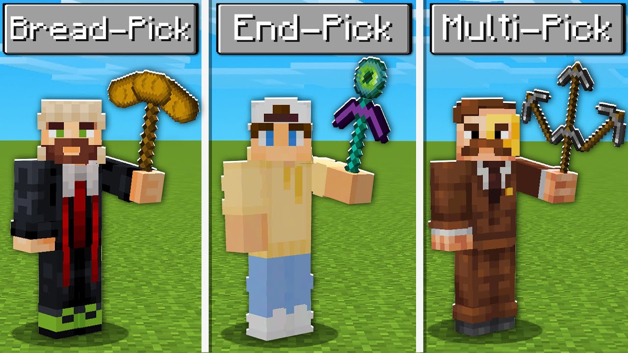 Minecraft, But There's NEW Pickaxes...