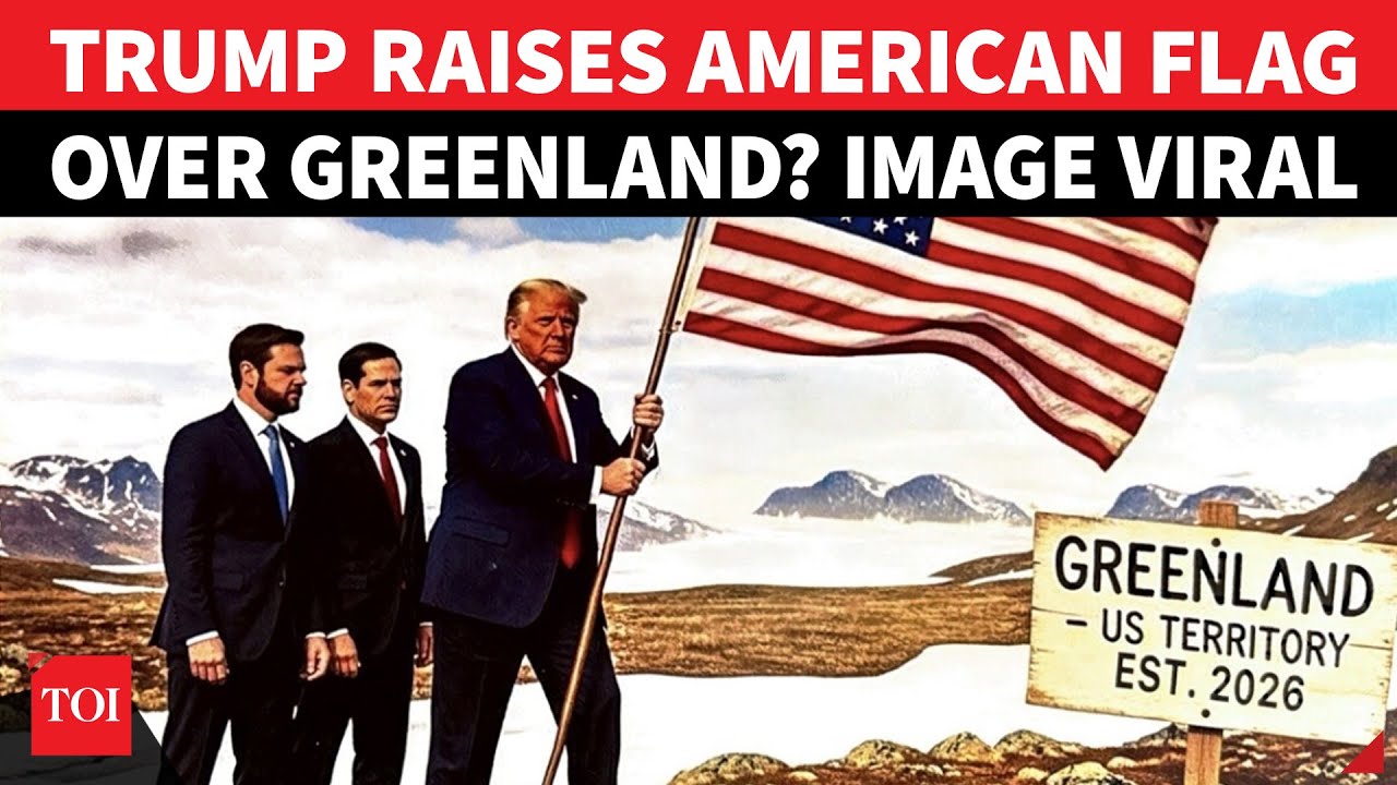 ON CAM: Trump 'ENTERS' Greenland, Then Raises American Flag Over Contested Danish Territory? | WATCH