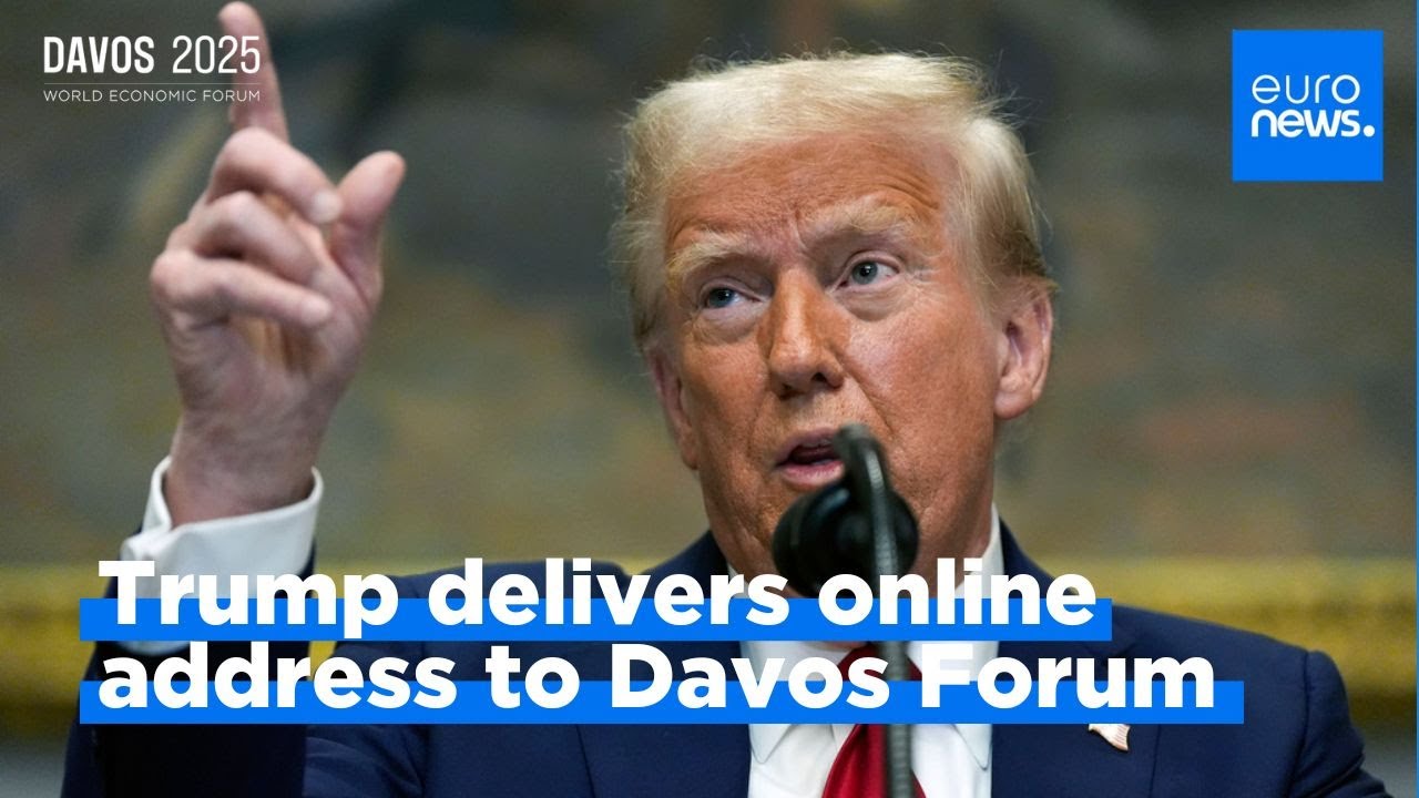 WATCH LIVE: Donald Trump delivers online address to Davos Forum
