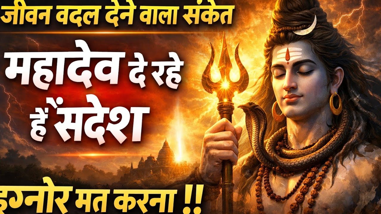 🕉️महादेव दे रहे हैं खास संदेश 🔱 इग्नोर मत करना || Shiv Sandesh || #mahadevkasandesh #viral #mahadev 