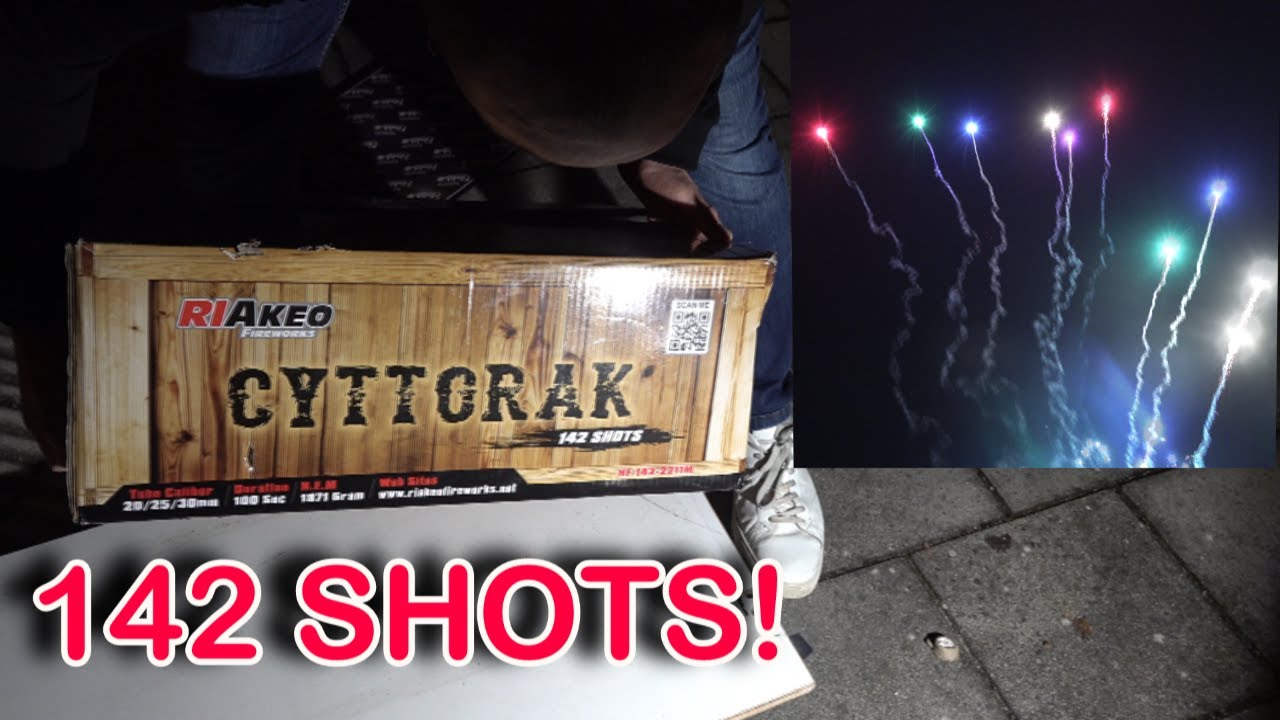 RIAKEO  CYTTORAK | HF-142-2211M 142 SHOTS ZENA VUURWERK! #RIAKEO #ZENA #fireworks  #pyro (4K)