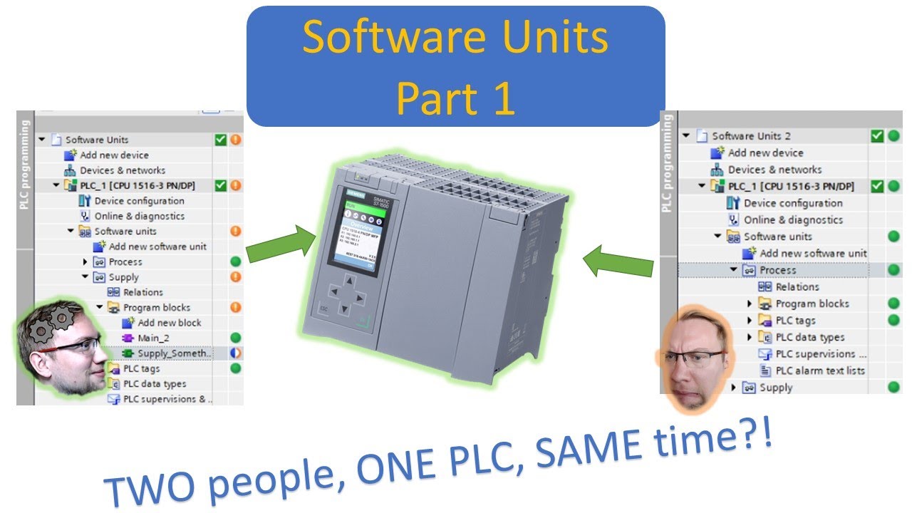 TIA Portal: Software Units (Multiple Projects on the same PLC) Part 1