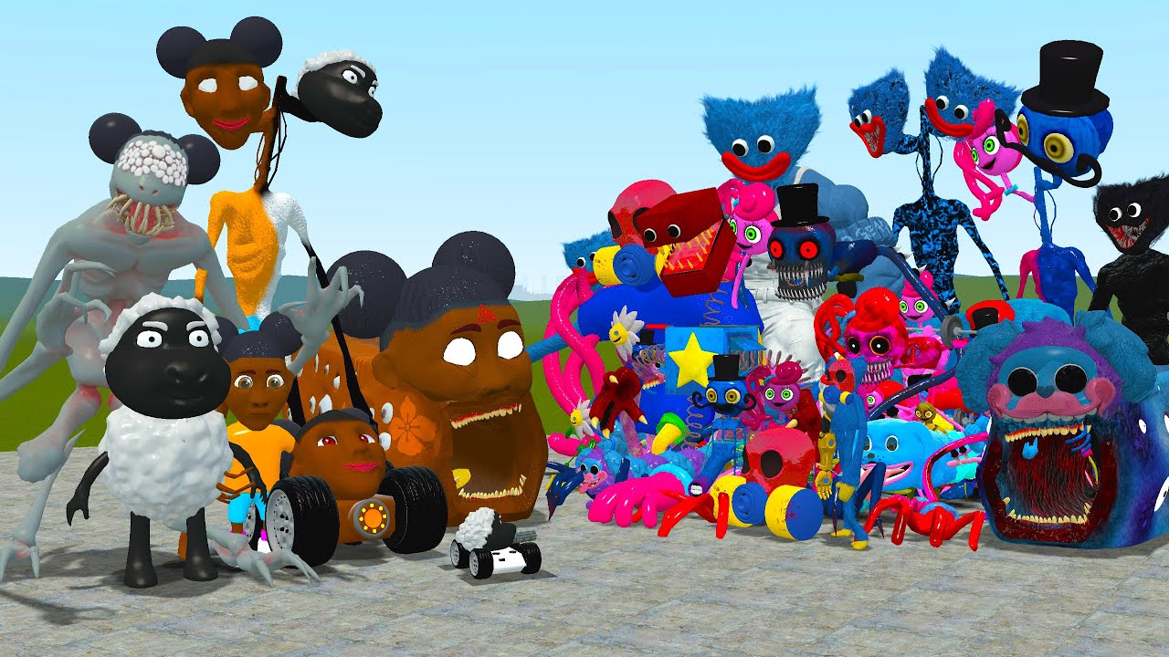 AMANDA THE ADVENTURER VS ALL POPPY PLAYTIME FAMILY In Garry's Mod!