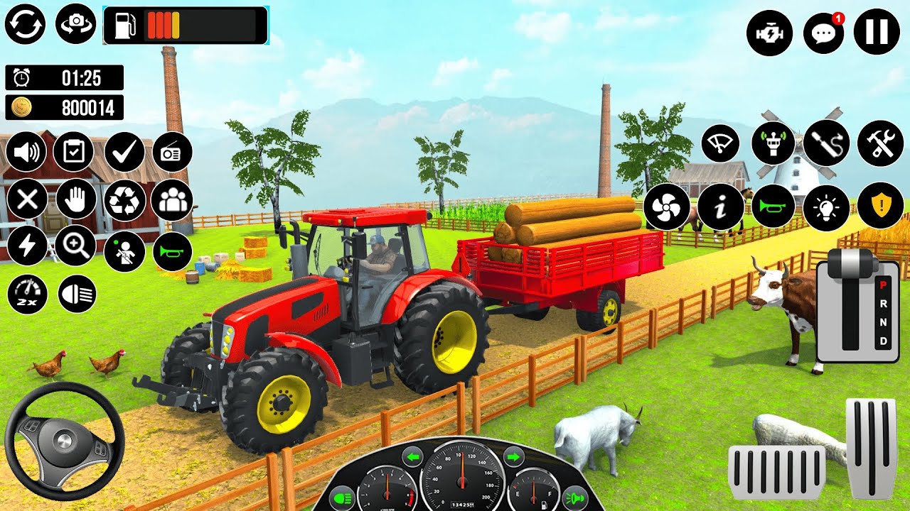 Tractor Games | Realistic Farming Simulator Gameplay on Android