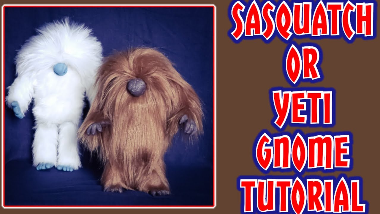no sew Sasquatch (yeti or Bigfoot) Tutorial
