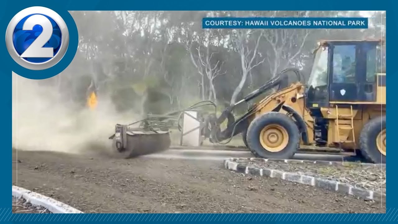 Crews clean up potentially dangerous tephra after latest episode at Kilauea