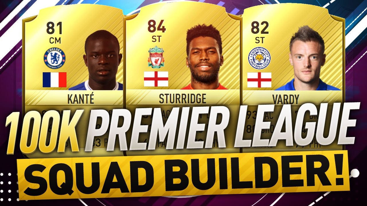 THE MOST OP 100K PREMIER LEAGUE FIFA 17 Squad Builder w/ Custom Tactics & Player Instructions