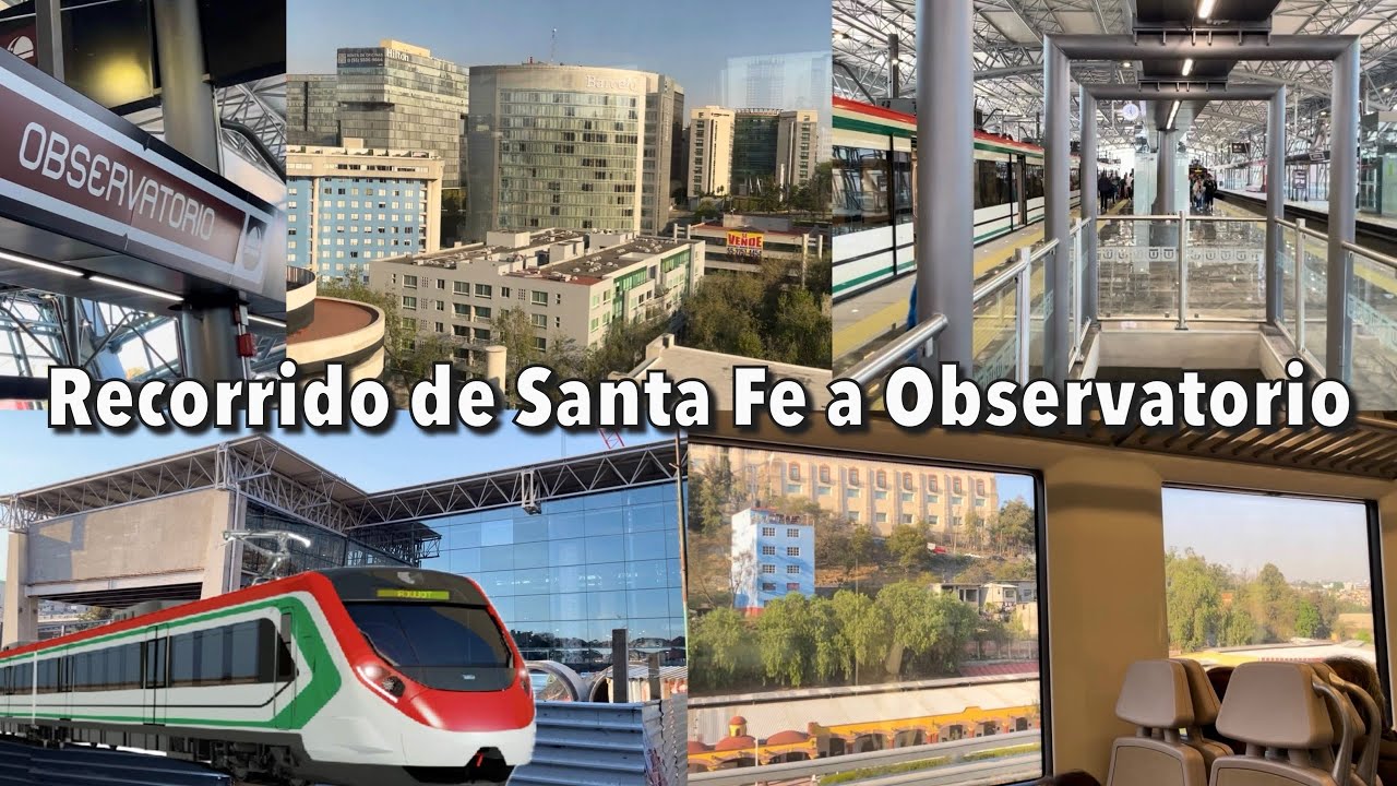 Recorrido del Tren Interurbano México - Toluca de Santa Fe a Observatorio 