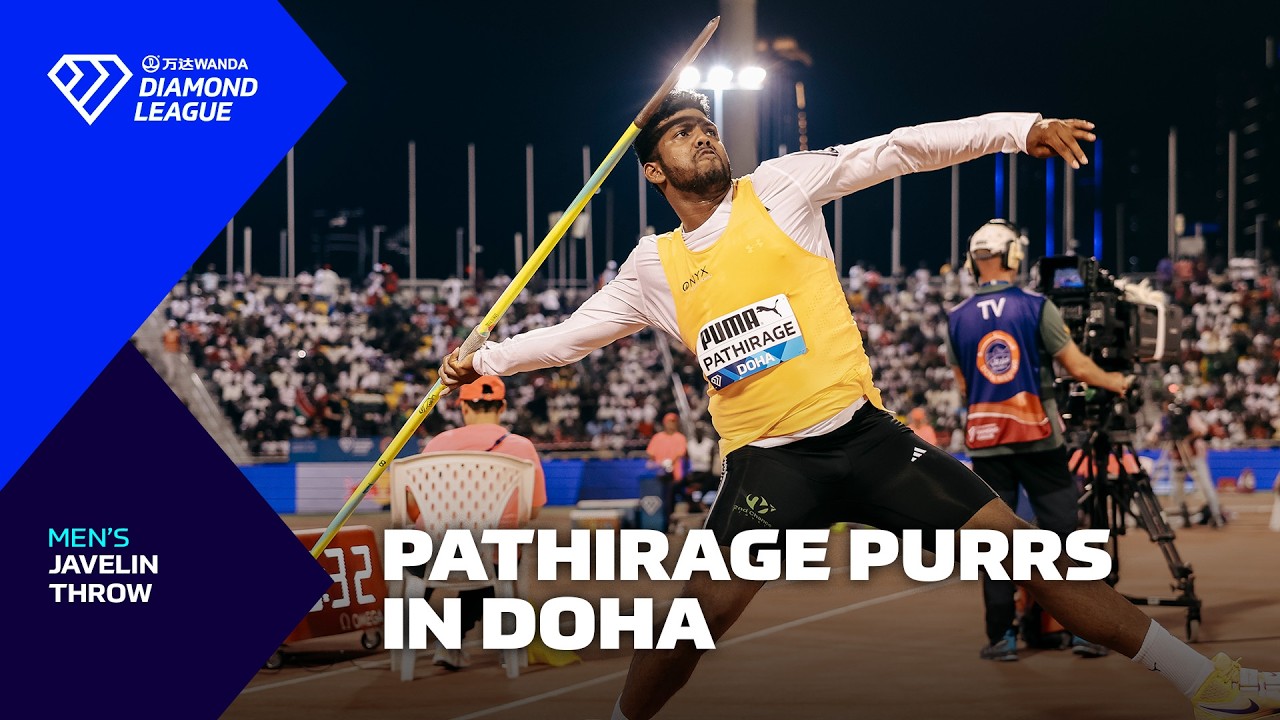 Rumesh Tharanga Pathirage makes it BACK-TO-BACK wins in Doha javelin - Wanda Diamond League 2026