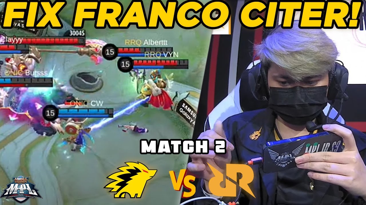 FIX FRANCO VYN CHEATER!! BISA2NYA AUTO AIM KE CECILION TERUS!! - RRQ VS ONIC MATCH 2 MPL PLAYOFF