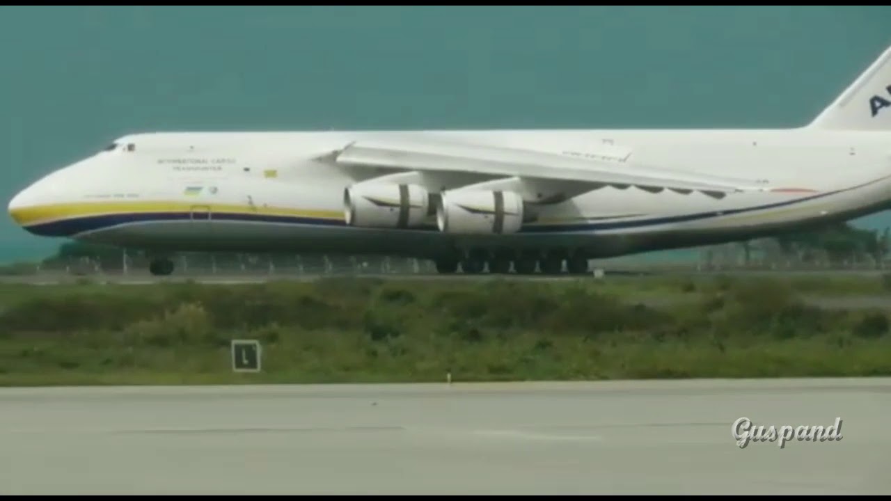 ANTONOV AN 124-100 landed at YIA