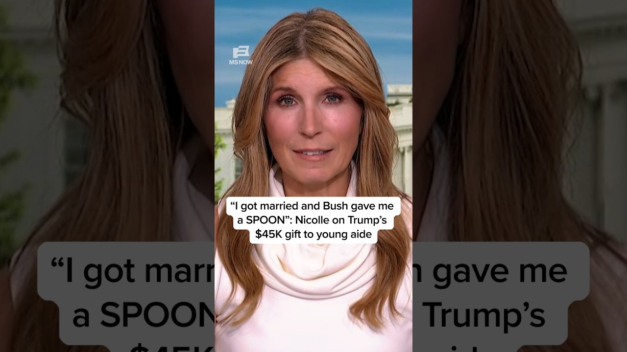 'I got married and Bush gave me a SPOON': Nicolle on Trump's $45K gift to young aide